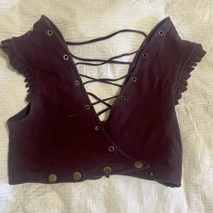 Festival Lace-Up Crop Top